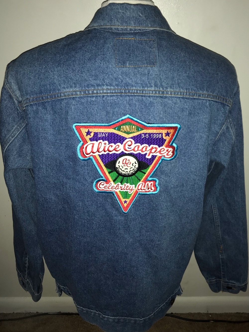 ACTOR OWNED Vintage Three Rivers Authentic Denim Mens Large USA Blue Jean Jacket